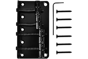 Dilwe Cavalletto per Chitarra Basso 4 Corde, Ponte Metallico Parti di Ricambio per Basso Elettrico