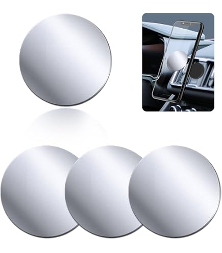 Plaques Métalliques Autocollantes Pour Téléphone - 120 Pièces Rondes - Compatible Supports Aimantés - 9