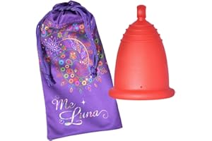 MELUNA Me Luna Coupe menstruelle Classic, boule, rouge, Taille S