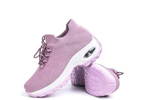 Hitmars Scarpe Ginnastica Donna Sneakers Running Camminata Corsa Basse Air Traspiranti Sportive Nero Blu Rosa Cachi Bianca Taglia 35-44