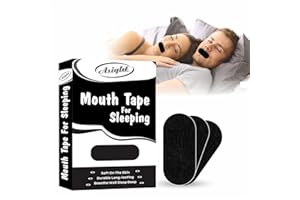 Asight Mouth Tape| Snoring Aids for Women & Men| Mouth Tape for Sleeping | Sleep Aid to Improve Nasal Breathing| Sleep Tape| 30 Hypoallergenic Anti Snoring Strips (Black)