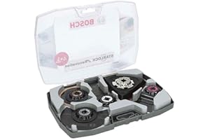 Bosch Professional 2608664624 Set 5 Unidades para multiherramientas Starlock (para Madera, Metal, multimaterial y Materiales abrasivos, Accesorio de multicortador)