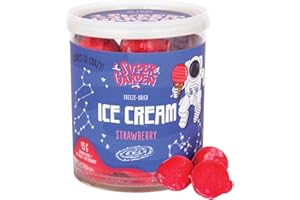 SUPERGARDEN Gelato Liofilizzato - Caramelle Liofilizzate - Cibo Per Astronauti Delizioso E Delizioso, Cibo Liofilizzato, Cibo Da Campeggio E Dolci Liofilizzati Di Super Garden (Gelato alla fragola)