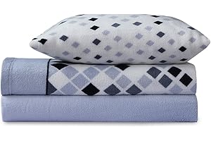 PAULA HOME TEXTIL HOGAR Y DECORACION Paula Home Juego Sábanas Coralina 3 Piezas Invierno, Polar Franela Térmica 240Gr/M² Incluye Bajera Ajustable +30cm, Encimera y Funda Almohada. (Azul 105x190/200+30cm para Cama de 105)