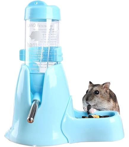 Biberon Per Criceti E Piccoli Animali, 80 Ml, Antigoccia, Fondo Aperto, Facile Da Pulire, Per Gabbie Interne