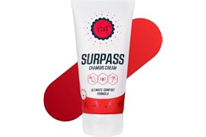 SURPASS Chamois Cream 170ml – Paraffinfri – 96% Naturlig Anti-Skavkräm – Lindrar Sadelsår för Cyklister – Lindrar Friktion på Lår och Cykelbyxor – Anti-Skav för Män och Kvinnor