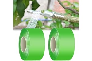 ANTHYTA 2 Rouleaux Greffage Ruban 3cm X 100m Auto-Adhésif Ruban de Greffe Biodegradable Film a Greffer Extensible Bande de Greffage pour Greffage Pépinière Arbre Semis Fleurs