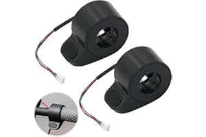 NIYATA 2pcs Thumb Throttle Accelerator for Electric Scooter, Compatible with Xiaomi M365, 1S, Pro2, Ninebot G30, Universal Finger Speed Control, Durable Throttle Accessories (Black)