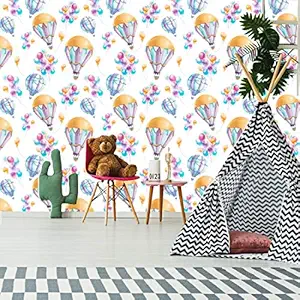 Paper Plane Design Wallpaper for Kids Room Self Adhesive Water Proof (Design 4, 10 Square FEET(16 INCH X 90 INCH X 1 ROLL))