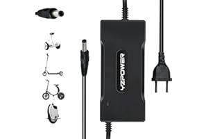 YZPOWER Cargador de Bicicleta eléctrica de 54,6V para baterías de Iones de Litio de 48V 2A 13S, Compatible con patinetes y Bicicletas eléctricas, con Conector de 5,5 x 2,1 mm.