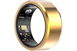 Weehomy - Anillo Inteligente para Hombre y Mujer, Anillo de Salud Impermeable con Seguimiento de frecuencia cardíaca, sueño, podómetro/oxígeno en Sangre, Compatible con iOS y Android