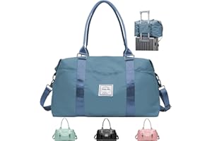 LATIT Reisetasche Tasche Sporttasche Weekender-Tasche Sporttasche Herren Travel Bag Damen Wasserdicht Reisetasche für Damen & Herren, Reisen, Yoga, Sport, Fitness-Blau