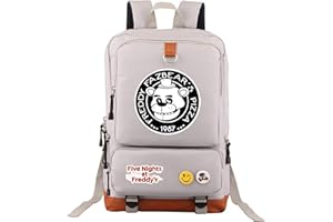 SPSMOKH FNAF Freddy/Chica/Bonnie Mochila de gran capacidad Bolsa de hombro Bolsa de ordenador de ocio para hombres y mujeres