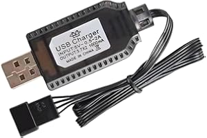 Neamou Caricabatterie per droni - Cavo di Ricarica per Batteria Giocattolo da 7,4 V 1000 mA | Caricabatterie per Drone con Protezione di Sicurezza e Automatico per SM-2P SM-3P SM-4P