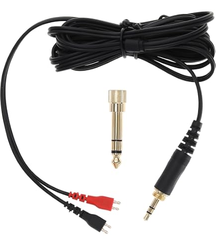 Audio-Adapterkabel, Kopfhörerkabel OFC-Kupferkabel Passend Für HD202 HD497 HD447 HD212 Pro EH250 EH350, Kabellänge 1,2 M