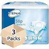 Tena Slip Active Fit Plus Large (PE Backed) - Case of 3 Packs of 30