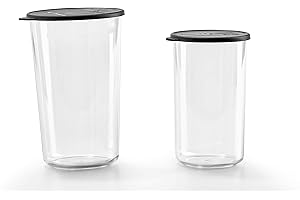 Bamix Zestaw 2 kubków z miarką, 400 i 600 ml, Tritan, przezroczysty