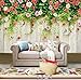 Produktbild Beauty Salon Tapete Gesundheit Museum Tapete warmen Nagel Shop 3D dreidimensionale Kunst frische Garten Rosen Wandverkleidung, 250 * 175