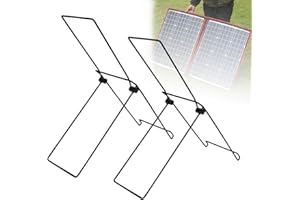 GENERIC Solar Panel Support Stand, Foldable Solar Panel Bracket, Adjustable Steel Panels Mount Brackets, Solars Panels Holder Rack Portable For RV, Roof, Boat