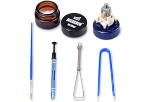 Byhoo Kit de Lubrification de switches de Clavier mécanique avec 6 Accessoires, lubrifiant GPL 205G0 4,8 ML, extracteur de Touches, Support de Tige stabilisateur