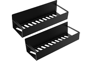 Revivoer Magnetico Portaspezie, 2 Pezzi Magneti Porta Spezie Mensola da Appendere al Frigo di Mensola Cucina Murale Senza Foratura per Organizzare Spezie, Multifunzione Salvaspazio Portaspezie