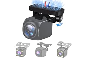 VTOPEK 【Magnetic Bracket & No Drilling】Rear Camera Mount Reversing Camera Bracket for Most Square Dash Cam Rear View Camera 180° Angle Adjustment Universal Reverse Camera Holder Easy Install Outside the Car