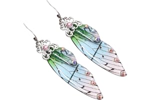 MNSYD Simulation De Fée À La Main Papillon Boucles d'oreilles Boucles d'oreilles Longues fées Boucles d'oreilles Goutte de mariée Animal Oreille Bijoux Accessoires Cadeau