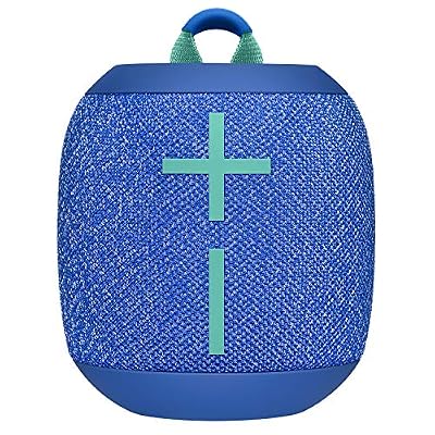 UEAR9 ULTIMATE EARS WONDERBOOM 2, Enceinte Portable Bluetooth Sans Fil, Son à 360 Degrés avec Basses Puissantes, Étanche / Anti-Poussière IP67, Capacité à Flotter, Portée de 30 Mètres - Bermuda Blue