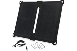 XINPUGUANG Caricatore solare 14W Pieghevole 2 x 7w Pannello solare Mono 5v 2A Uscita USB per auto Campeggio Escursionismo Ricarica di emergenza (14W)