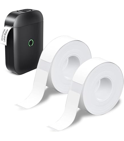 NELKO P21 Label Maker Tape, Aangepast Labelprintpapier, 14 X 40 Mm Standaard Gelamineerde Kantooretiketteringstape Thermische Labeltape Voor Thuiskantoor School 180 Etiketten Rol Wit 1011955030