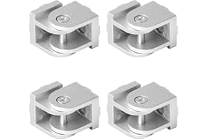 AQQ60 4 Stück Winkelverbinder Einstellbarer Gelenk für 3030 Aluprofil 180 °Drehbar Flexibler Scharnier für Eu-Standard Aluminium Extrusion Profil 3D Druckerteile