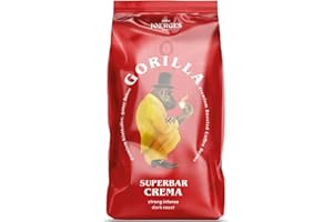Joerges Gorilla Super Bar Crema Kaffeebohnen 1 kg Vollmundiger Geschmack, intensives Aroma in jeder Tasse