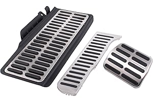 DOO ENGY Pedalabdeckung Pedalkappen Pedalsatz Fußpedal Bremspedal Gaspedal Fußstütze Pedale Abdeckung Pedalauflage Automatikgetriebe für Golf 5 Golf 6 Golf Plus für Jetta für Tiguan 5N für Tou-ran 1T Sci-rocco