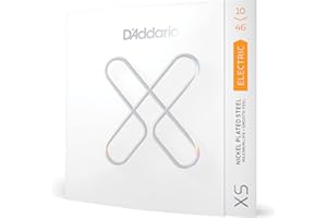 Cuerdas D'Addario para guitarra eléctrica, XS Nickel Coated, XSE1046, calibre 10-46, juego de 6 cuerdas, lote de 1