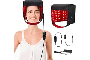 Sberna LED Red Light Therapy Hat, 215Pcs Leds 660Nm & 850Nm Near Infrared LED Therapy Device for Hair Loss Promote Hair Fast Regrow Care Cap for Men And Women