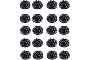 VOSAREA 20 Units Plastic Wire Cube Connectors for Organiser Cabinet and Wire Grid Bucket Storage (Black)