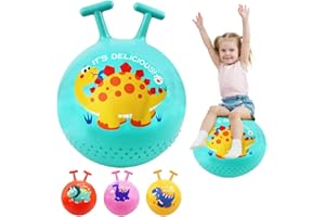 OUOQI Balón Saltarín,Pelotas de Tolva de Rebote,Space Hopper,Pelota saltarina Hinchable,Bola de Rebote,Pelota Inflable de Saltos,Bola Saltadora,para Niños de 2 Años en Adelante