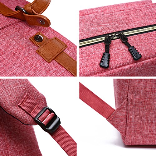 Fexkean Laptop Rucksack Backpack Vintage Canvas f  r bis zu 15 6 zoll Laptop Notebook Computer Arbeit Campus Studenten Outdoor Reisen Wandern mit Gro 