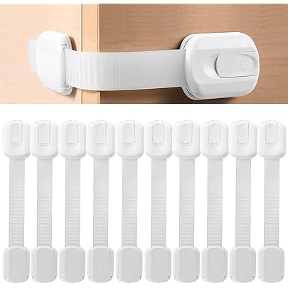 6 Serrature Di Sicurezza Per Cassetti E Armadi - Bianco, Adesivo Forte, A Prova Di Bambino - Foto 10