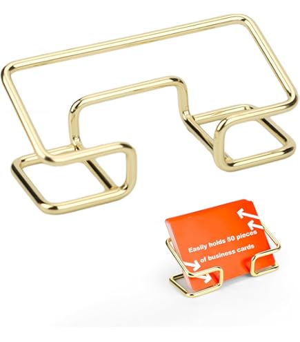 Portabiglietti Da Visita BELLE VOUS - Acciaio Inox, Set Da 2, Per Scrivania, Ufficio, Reception - Foto 5