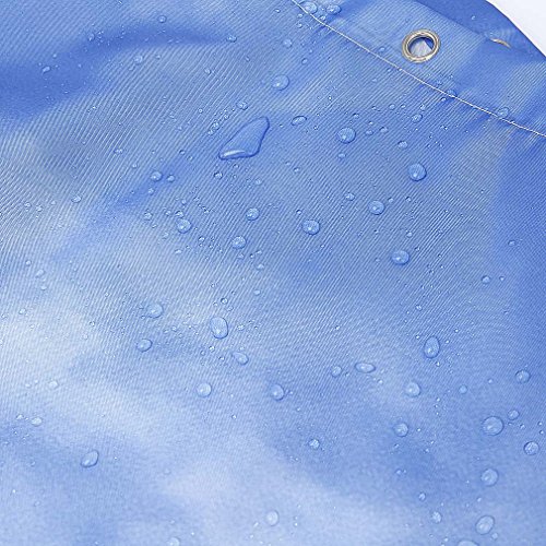 KINLO® 1 Stück Duschvorhang mit Ringen für Badezimmer aus hochwertigem Polyester anti Schimmel antibakteriell 180x200cm waschbar Sandstrand Modell wasserdicht vorhang für bad - 6