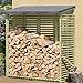 Produktbild Kaminholzregal mit Rückwand für 1,8 m³ Holz von Gartenpirat®