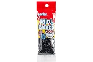Perler Mini Perler koraliki 2000/Pkg-Czarne, inne, wielokolorowe