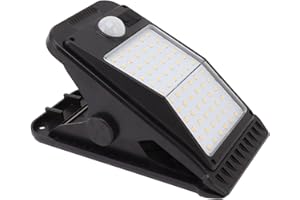 Marhynchus 72 LED Solar Light USB Solar Clip Lamp Batteria Incorporata USB Induzione del Corpo Umano per la Terrazza del Giardino del Cortile All'aperto (Luce bianca)