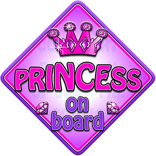 TROPHY PRINCESS Non personalised novelty baby on board car window sign.
