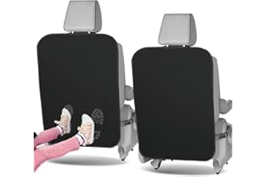 VBGURR 2 Stück Autositzschutz Rückseite Kinder,Sitzschutz Auto Rückenlehne, Rücksitzschoner Kindersitz, Rückenlehnenschutz Auto Kinder, Wasserdicht & Pflegeleicht