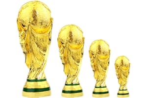 AMMICCO Trophée d'or de Football Trophée de Coupe du Monde Réplique de Coupe du Monde Collection de Souvenirs de Décorations pour Maison Bureau Cadeaux pour Fans