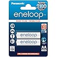 Panasonic eneloop, pile Ni-MH prête à l'emploi, AA Mignon, pack de 2, min. 1900 mAh, 2100 cycles de charge, aux performances 