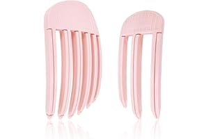 Cosmeria Juego de peines de 3 y 6 dientes para dar volumen y estilizar rizos y ponis sin esfuerzo para hombres y mujeres