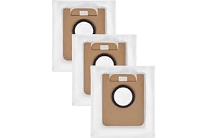 Dreame 3x Sacchetti per la raccolta polvere da 2,5 litri, compatibili con stazione di ricarica e autopulente dei robot aspirapolvere lavapavimenti D10plus, Svuotamento rapido